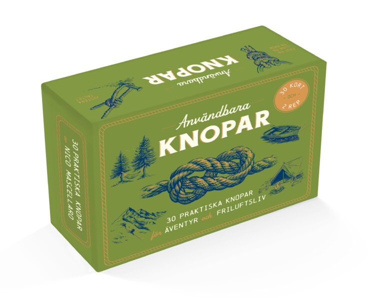 Användbara knopar : box med kort och rep